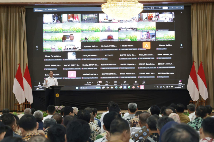 Pimpin Rakornas Pertanian, Mentan Tegaskan Swasembada Berkelanjutan dan Siap Ekspor Beras