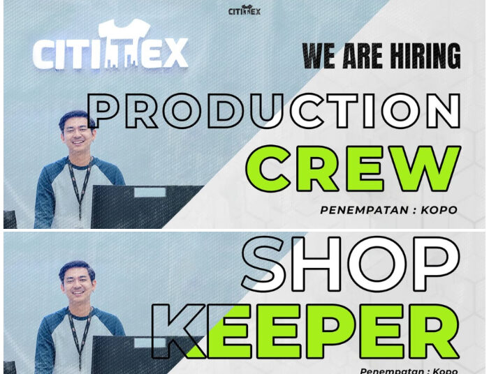 Ada 2 Posisi! Cititex Kopo Bandung Buka Loker Buat Lulusan SMA dan SMK