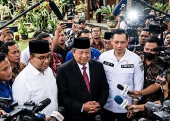 Anies Hadiri Halal Bihalal di Puri Cikeas Bersama SBY dan AHY