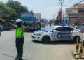 Arus Mudik Meningkat, Polres Garut Lakukan 6 Kali One Way di Jalur Limbangan-Malangbong