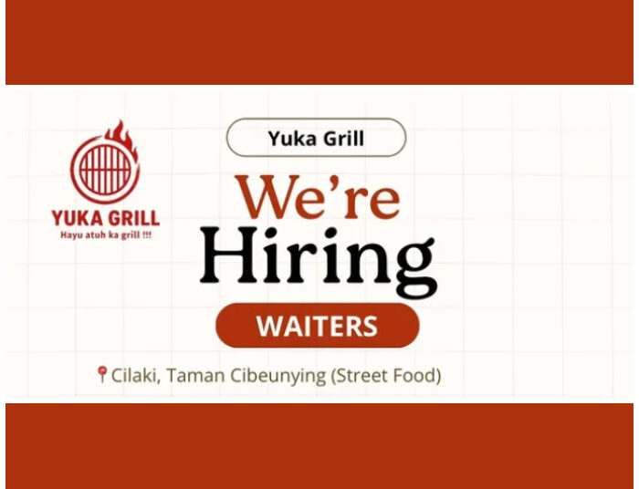 Buat Lulusan SMA dan SMK! Yuka Grill Bandung Buka Loker Waiters