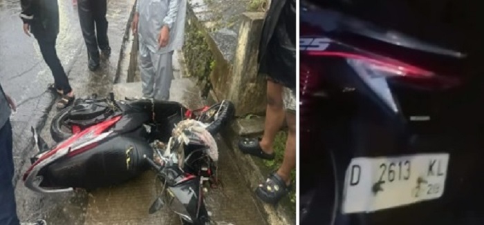 Tragis, Pasutri Hilang Terseret Arus Banjir di Cianjur, Motornya Berplat Bandung Ditemukan Warga