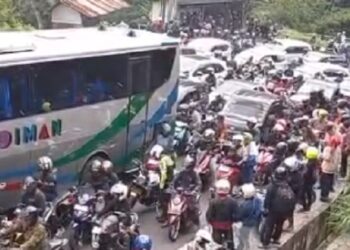 Waduuuh, Kemacetan Parah di Ciwidey, Pengunjung Kawasan Wisata Tak Bergerak Berjam-jam