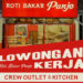 Terbaru, Roti Bakar Panjo Bandung Buka Loker Crew Outlet dan Kitchen