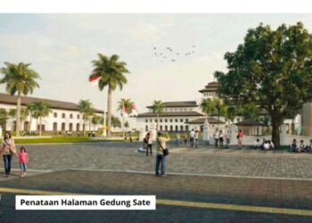 Ini Penjelasan Gubernur KDM Soal Penataan Halaman Gedung Sate