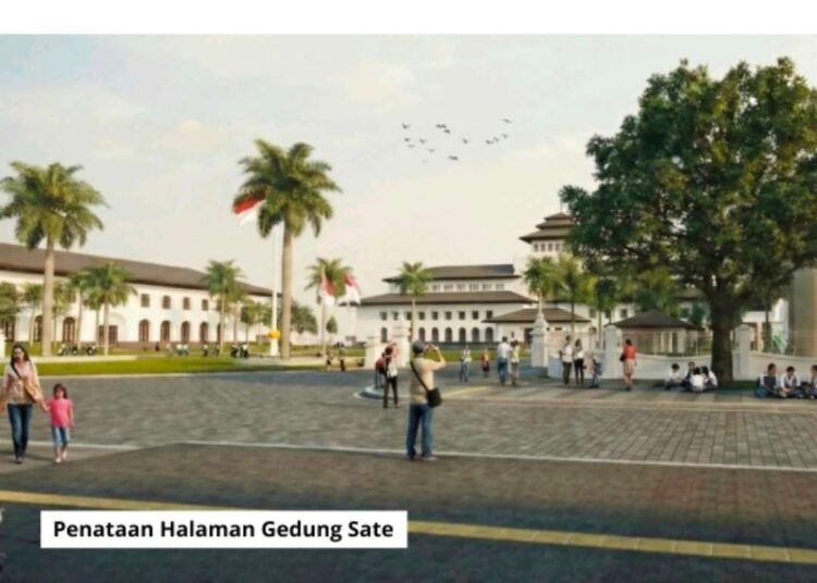Ini Penjelasan Gubernur KDM Soal Penataan Halaman Gedung Sate