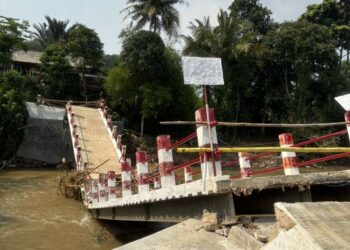 Wakil Bupati Bogor Tinjau Jembatan Ambruk di Rumpin, Pastikan Penanganan Cepat