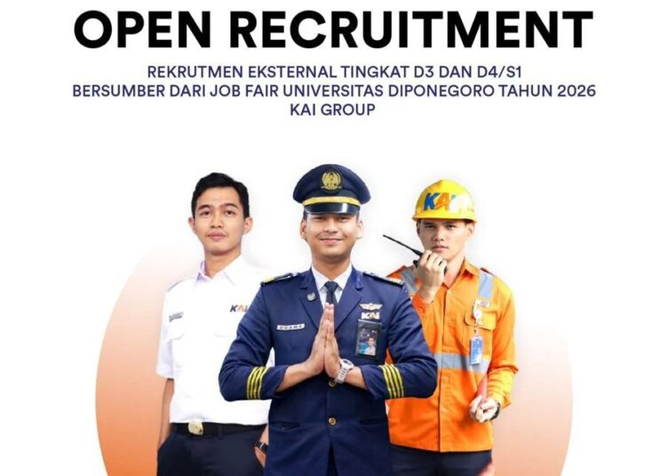 KAI Akan Hadir di Job Fair Undip 2026, Buka Peluang Karier untuk Talenta Muda