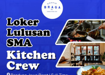 Buat Lulusan SMA SMK! Koffie Braga Bandung Buka Loker Kitchen Crew
