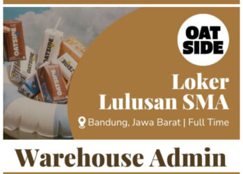Buat Lulusan SMA SMK! Oat Side Bandung Buka Loker Admin Gudang