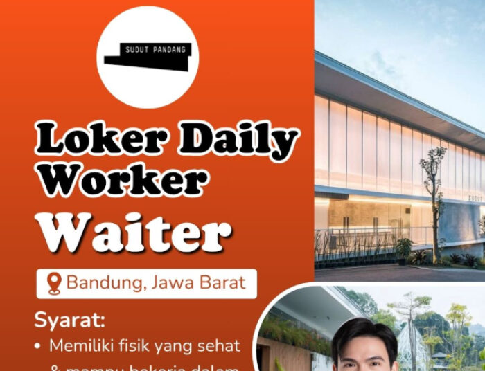 Buruan Daftar! Sudut Pandang Bandung Buka Loker Waiter, Minat?