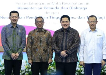 Kemdiktisaintek-Kemenpora Teken Nota Kesepahaman, Penguatan Ekosistem Olahraga Berbasis Pendidikan Tinggi