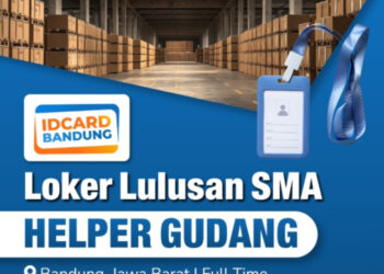 Info Loker Helper Gudang, ID Card Bandung Adakan Lowongan Buat Lulusan SMA SMK