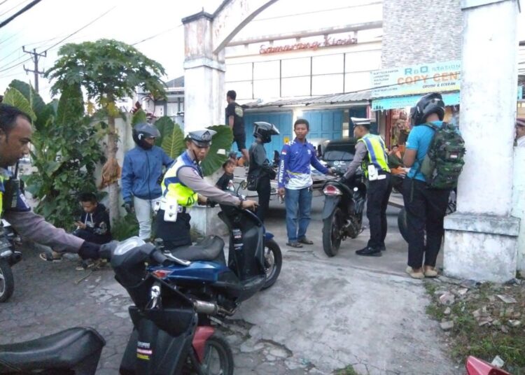 Polisi Razia Knalpot Brong di Samarang, 15 Motor Diamankan