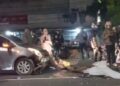 Lakalantas Flyover Kiaracondong, Satu Mobil Rusak Berat