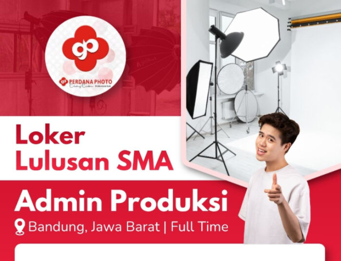 Terbaru, Perdana Photo Bandung Buka Loker Buat Lulusan SMA SMK