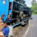 Truk Fuso Pengangkut Minyak Goreng Terguling di Nagreg