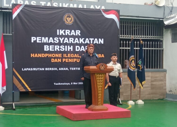 Hari Pertama Jabat Plh. Walkot, Diky Candra Pilih Pimpin Apel dari Balik Jeruji Lapas Tasikmalaya