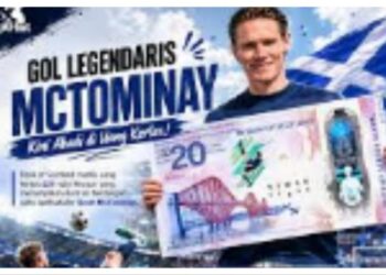 Gol Spektakuler McTominay Kini Abadi dalam Uang Kertas £20 Edisi Khusus 5 Gol Spektakuler McTominay Kini Abadi dalam Uang Kertas £20 Edisi Khusus