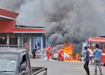 Kosleting Listrik, Tiga Motor Hangus Terbakar Saat Antri Isi Bensin di Karangnunggal 1 Kosleting Listrik, Tiga Motor Hangus Terbakar Saat Antri Isi Bensin di Karangnunggal