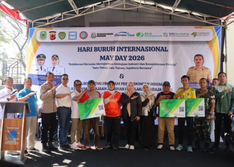 Launching 6.700 Pekerja Rentan dan Pelepasan 50 Peserta Magang ke Jepang Warbai May Day