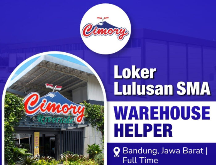 TERBARU NIH! Cimory Bandung Buka Loker Helper Gudang Buat Lulusan SMA