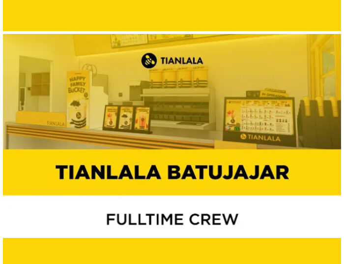 TERBARU! Tianlala Batujajar Bandung Buka Loker Buat Lulusan SMA SMK 1 TERBARU! Tianlala Batujajar Bandung Buka Loker Buat Lulusan SMA SMK
