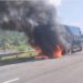 Api Berasal dari Klaher Bering, Truk Tronton Pengangkut Pasir Terbakar Tol Cisumdawu 8 Api Berasal dari Klaher Bering, Truk Tronton Pengangkut Pasir Terbakar Tol Cisumdawu
