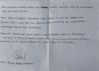 Geger, Priyo Terdakwa Pembunuhan 5 Orang Sekeluarga Mengaku Korban Rekayasa Kuasa Hukum Toni RM 3 Geger, Priyo Terdakwa Pembunuhan 5 Orang Sekeluarga Mengaku Korban Rekayasa Kuasa Hukum Toni RM
