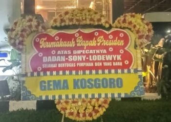Gema Kosgoro Kirim Karangan Bunga Apresiasi Presiden Copot 3 Pejabat BGN