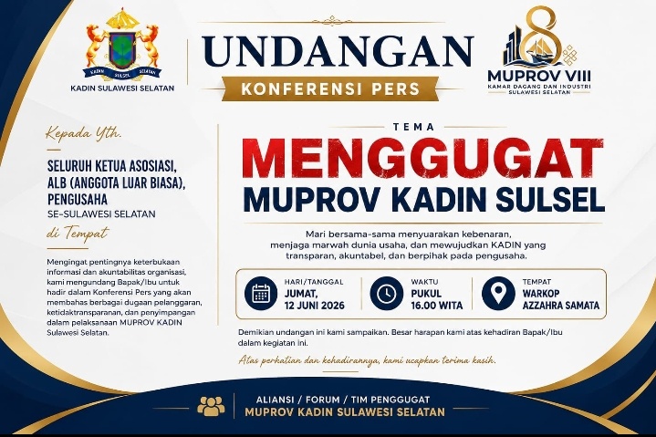 Tak Hanya di Jabar, Kadin Sulsel juga Dilanda Gejolak Kepengurusan Saling Uji Keabsahan di Pengadilan 1 Tak Hanya di Jabar, Kadin Sulsel juga Dilanda Gejolak Kepengurusan Saling Uji Keabsahan di Pengadilan